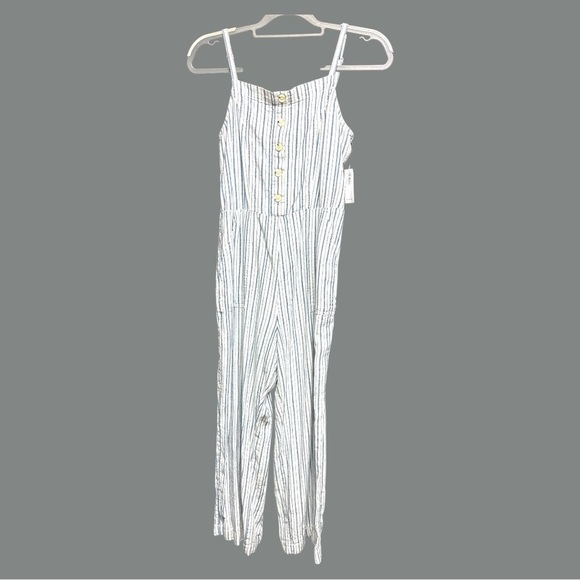 NWT Old Navy linen blend Striped Sleeveless Jumpsuit Size small - Picture 5 of 11